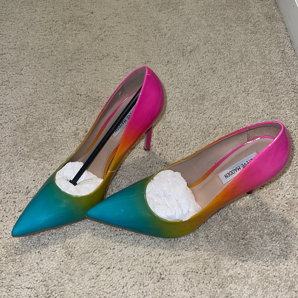Rainbow heels
